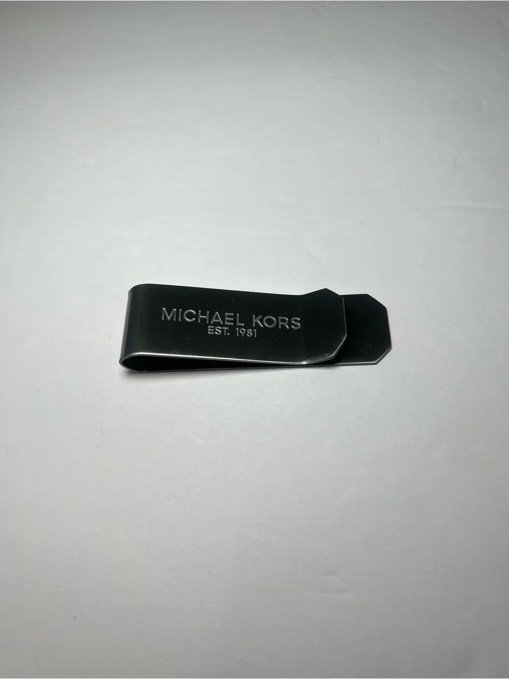 Michael Kors Men's Card Holder & Money Clip Set Black Blue New